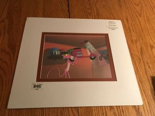 THE PINK PANTHER PRODUCTION MATTED ANIMATION CEL,  SKETCH scooter P10 2