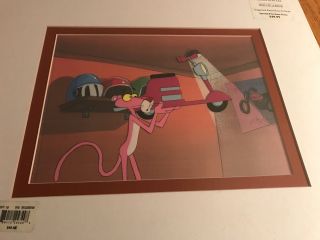 THE PINK PANTHER PRODUCTION MATTED ANIMATION CEL,  SKETCH scooter P10 3