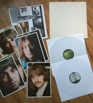 Beatles White Album Emi Apple Insert Poster 4 Photos,  3 Uk
