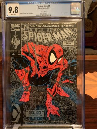 Marvel Comics Spider - Man 1 Silver Edition Cgc 9.  8 Todd Mcfarlane