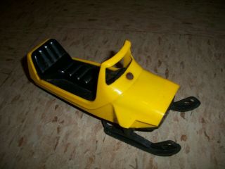 Vintage 1960s Tonka Yellow Snowmobile From Playset