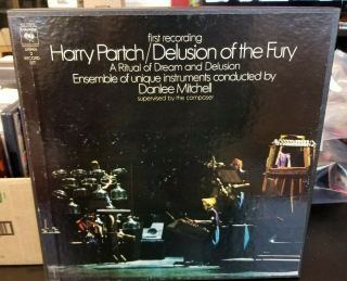Harry Partch Delusion Of The Fury Rare 3 Lp & Booklet Box Set Experimental Tas L