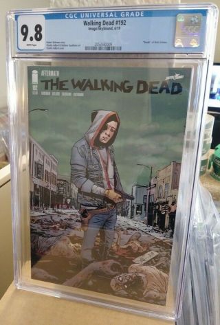 The Walking Dead 192 1st Print Death Of Rick Grimes Cgc 9.  8