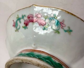 Antique Chinese Famille Rose Footed Dish Straits Peranakan Nyonya Ware 5