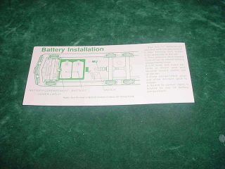 Xmas Christmas Parts 1980 Hess Training Van Battery Card Toy Truck Collectible
