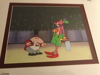 THE PINK PANTHER PRODUCTION MATTED ANIMATION CEL,  SKETCH LITTLE MAN P11 4