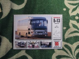 Ikarus E - 13 Bus Leaflet Brochure Prospekt