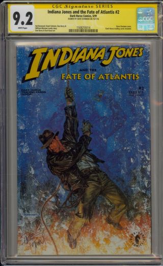 Indiana Jones / Fate Of Atlantis 2 - Cgc 9.  2 - Signed By Dave Dorman - 1508255014