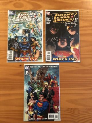 Justice League Of America 0 Signed By Michael Turner & Brad Meltzer With 1 - 11