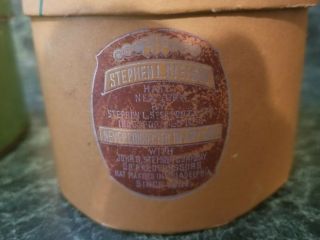 2 Vintage MINI STETSON HAT Gift Boxes Hatboxes IM 3