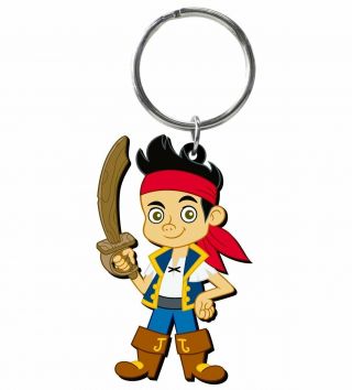 Pvc Key Chain - Disney - Jake Pirate Soft Touch Gifts Toys 21768