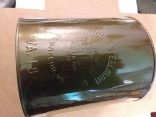 Vintage Frank Steelman Gallon Oyster Tin/can
