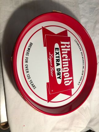Vintage Rheingold Extra Dry Lager Beer Large Tray,  Liebmann Breweries 71 - A