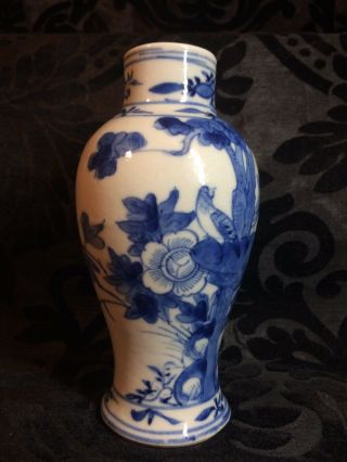 fine antique Chinese blue and white porcelain vase Kangxi revival 1900 3