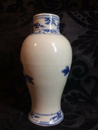 fine antique Chinese blue and white porcelain vase Kangxi revival 1900 5