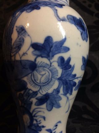 fine antique Chinese blue and white porcelain vase Kangxi revival 1900 8