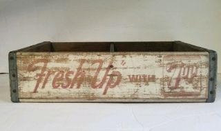 7 Up Vintage Wooden Soda Crate Wood Box Harrisburg Pa Stoner Beverage Company