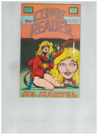 The Comic Reader 148 Vf/nm 1977 Carol Danvers/captain Marvel
