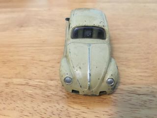 Schuco Vintage Micro Racer key wind VW bug car beige 1046 4