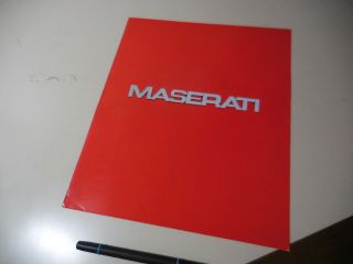 Maserati Biturbo 2.  5 Quattroporte 5.  0 Japanese Brochure