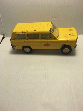Vintage Yellow Tonka Jeep Wagoneer Truck Steel 1970th