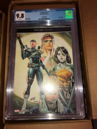 X - Force 1 Cgc 9.  8 Rob Liefeld Variant Cable Domino Cannonball Shatterstar