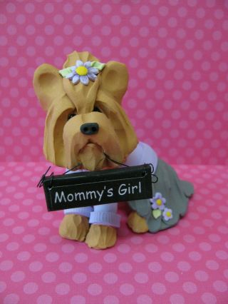Handsculpted Yorkie Yorkshire Terrier " Mommy 