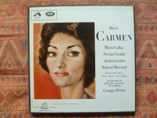 San 140 Bizet Carmen - Callas,  Fedda,  Guiot (3 Lps Box,  Book - - Orig. )