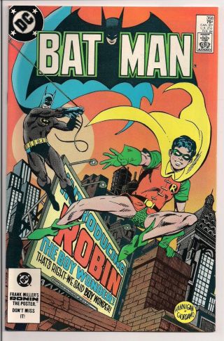 Batman 368 Dc Comics 1984 1st Jason In Costume Comic Nm/m