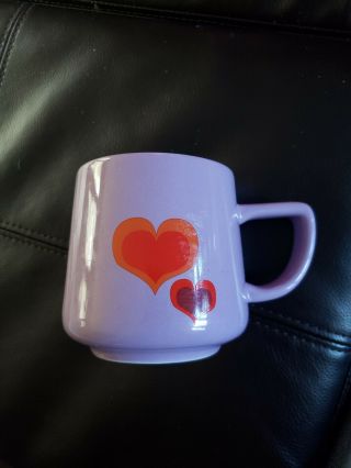Starbucks 2019 Love Pride Heart Mug Coffee Cup 12 Fl Oz Ceramic Purple Rare