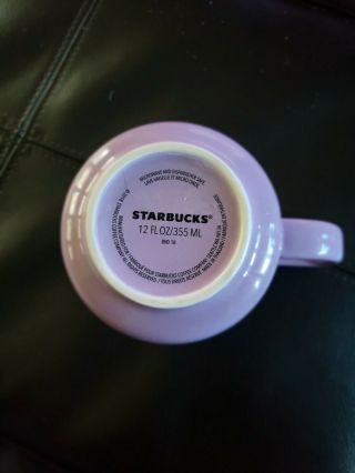 Starbucks 2019 Love Pride Heart Mug Coffee Cup 12 fl oz Ceramic Purple Rare 3