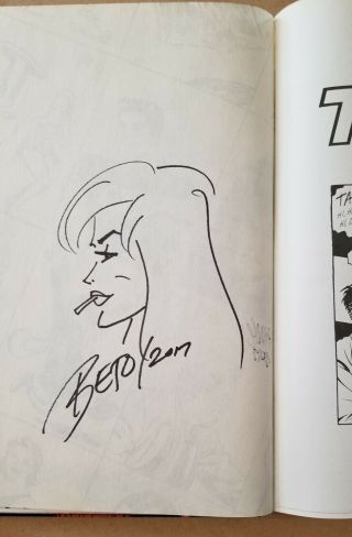 LOVE and ROCKETS Signed with Art BOOK 1 HC Jaime Beto Hernandez 1st Ed. 3