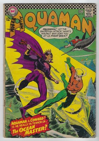 Aquaman 29 (1966,  Dc) 1st App Ocean Master,  Nick Cardy,  Bob Haney,  G/vg -