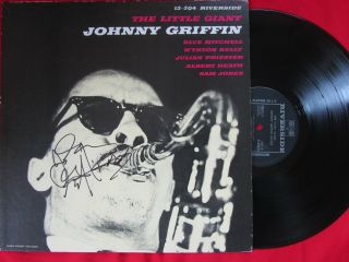 Signed Johnny Griffin Sextet Little Giant Riverside Smj 6127 Japan Lp Nm Signed