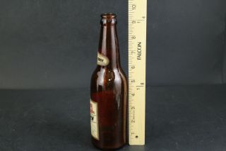 Vintage Seneca Club Export Brew Beer Paper Label Amber Bottle 12 OZ NY 425 2