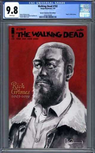 Walking Dead 192 Special Commemorative Edition Death Of Rick Grimes Cgc 9.  8