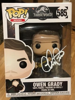 Funko Pop Jurassic World Owen Grady Signed/autographed Chris Pratt