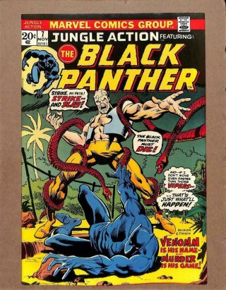 Jungle Action 7 - Near 9.  2 Nm - Black Panther Avengers Marvel Comics