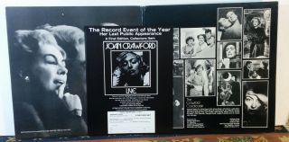 Joan Crawford ‎– Live (2 x LP Set 1978) Interview,  Musical RARE,  DPA 2 - 1402,  NM - 3