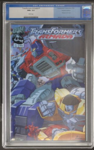 Transformers Armada 1 Holofoil Wraparound Cover Cgc 9.  6