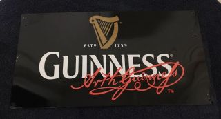 Collectible Advertising Guinness Beer Tin Sign
