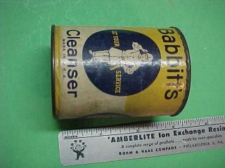 Vintage Miniature BABBITT ' S CLEANSER Tin,  Sample Size? 2