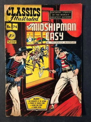 Classics Illustrated 74 Mr.  Midshipman Easy