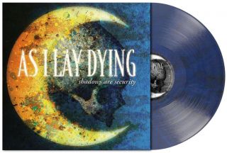 As I Lay Dying - Shadows Are Security,  2018 Blue/black Marbled Vinyl Lp,  036/300