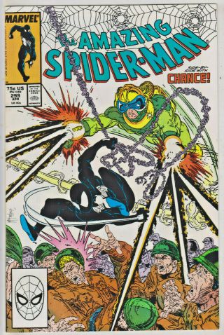 Spider - Man 299 Nm 1988 First Venom Cameo Marvel Comics