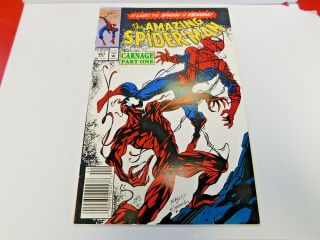 1992 Marvel Comics The Spider - Man 361 First Carnage Part 1 Newsstand Vf