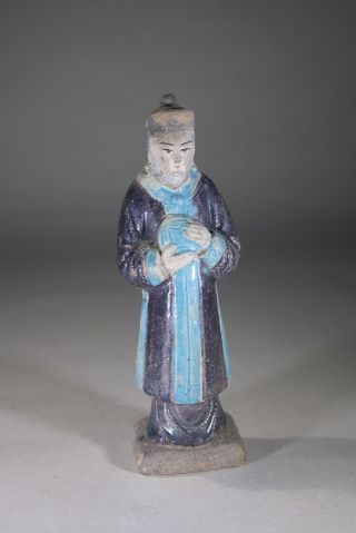 Antique Chinese Ming Dynasty Earthenware Cash Offering Figurine