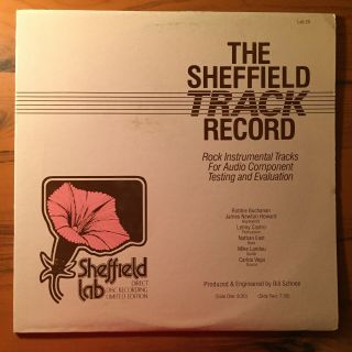 Sheffield Track Record S/t Lp 1982 Lab 20 Direct Disc Audiophile Ex James Howard