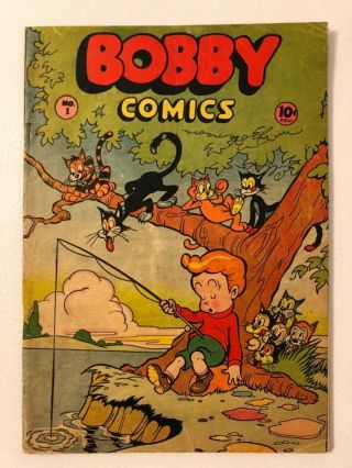 Bobby Comics 1946 Vol.  1 No.  1 Only Issue.  Golden Age Comic.  Gd/vg.