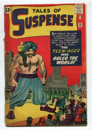 1963 Marvel Tales Of Suspense 38 Stan Lee Steve Ditko Jack Kirby Vg,  B2